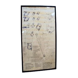 Large Vintage Martin Baker Ejector Seat Training Poster