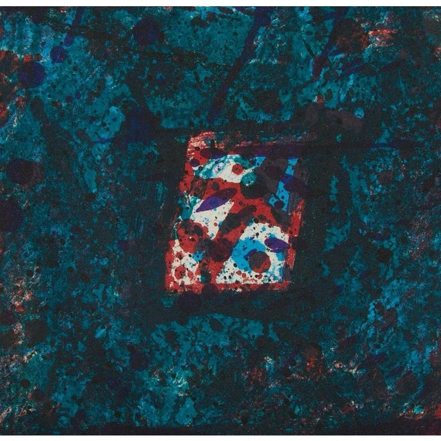 Black “Paradise of Ash” Sam Francis (American 1923-1994) Framed Diptych For Sale - Image 8 of 12