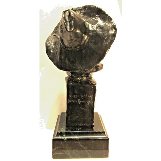 1980s Bronze Bust of the Sergeant After Frederick Remington, American, 1861-1909 For Sale - Image 10 of 14
