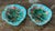 Vintage Regency Majolica Leaf Plates - Set of 2 For Sale - Image 9 of 10