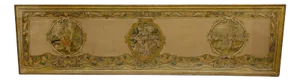 Antique Embroidered Panel with Three Theological Virtues