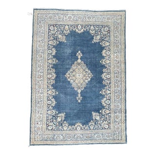 1940s Persian Vintage Hand-Knotted Wool Sarouk Area Rug For Sale