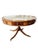 Traditional English Georgian Revival Mahogany 48.25" Drum Table With Green Tooled Leather Top, Circa 1900 For Sale - Image 3 of 18