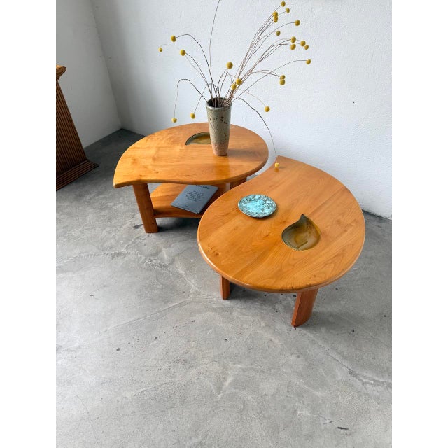 Elm Drop Coffee Tables, 1970s, Set of 2 For Sale - Image 10 of 18