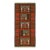 Vintage Swedish Rya Runner in Rust With White Geometric Pattern - Rug & Kilim For Sale