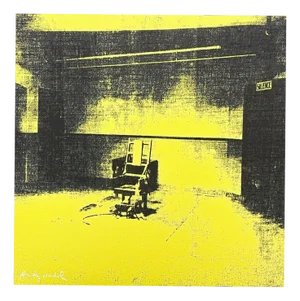 After Andy Warhol, Electric Chair Yellow, 1980s, Print