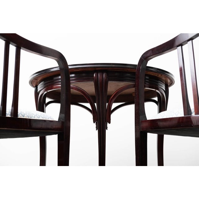 Object: side table design: gustav siegel (vienna, 1899) model number: 326/t execution: jacob & josef kohn (vienna, 1900)...