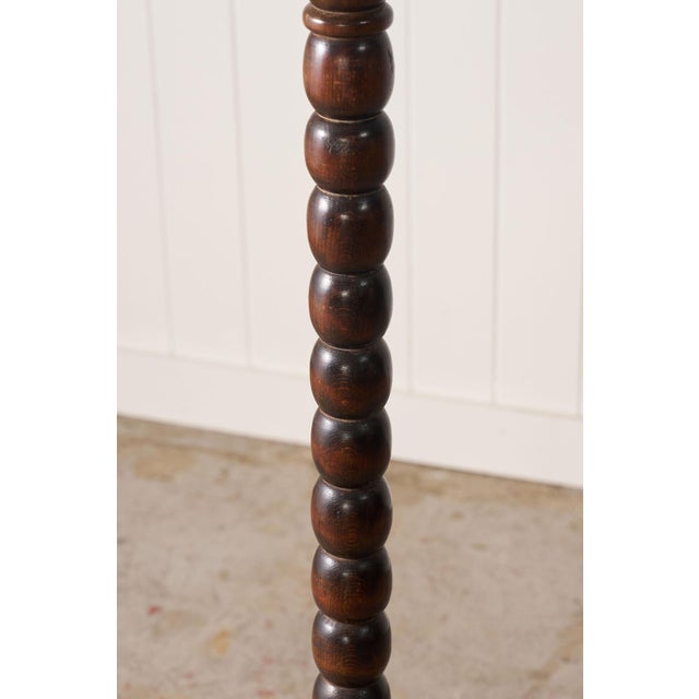 Antique English Plant Stand Bobbin Leg For Sale In Charleston - Image 6 of 8
