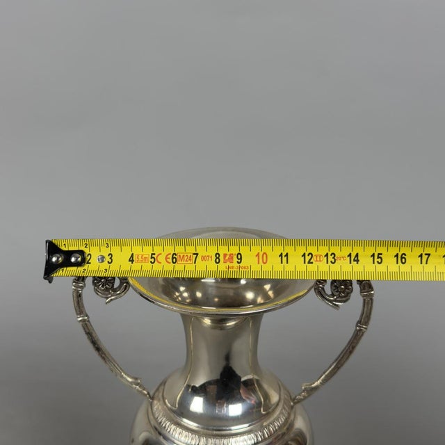 Handcrafted 800 Silver Amphora Vases, 20th Century, Set of 2 For Sale - Image 11 of 13