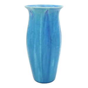 1920s Pilkington's Royal Lancastrian English Blue Art Pottery Vase