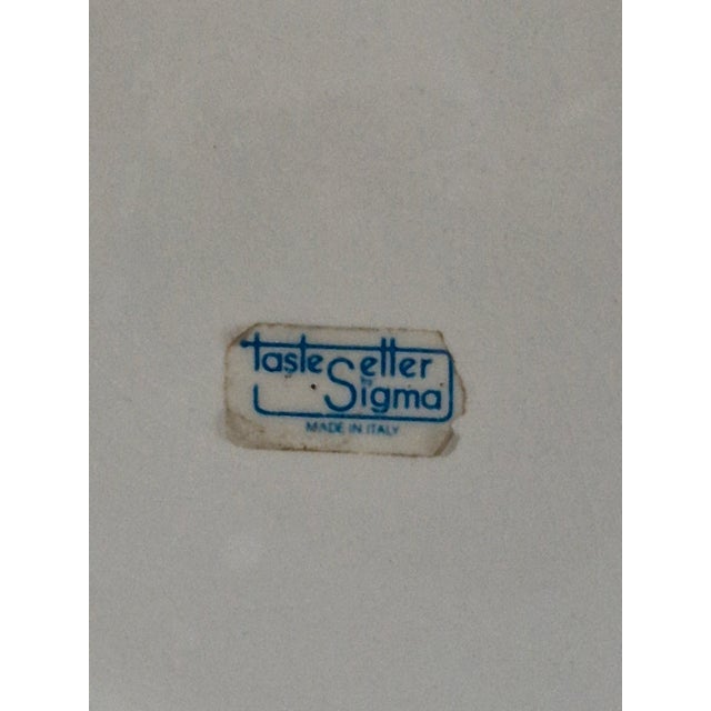 Ceramic Vintage Rustic Italian Hand Painted Rooster 9.75'' Wall Hanging Plate For Sale - Image 7 of 8