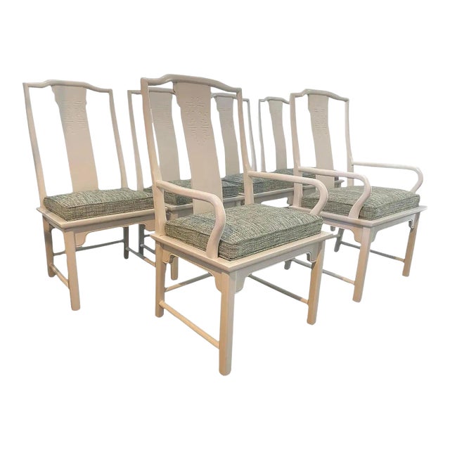 Professionally Reupholstered Chin Hua Dining Chairs by Century Furniture- Set of 6 For Sale