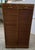 Oak Double-Column Roll-Top Filing Cabinet, 1950s For Sale - Image 10 of 18