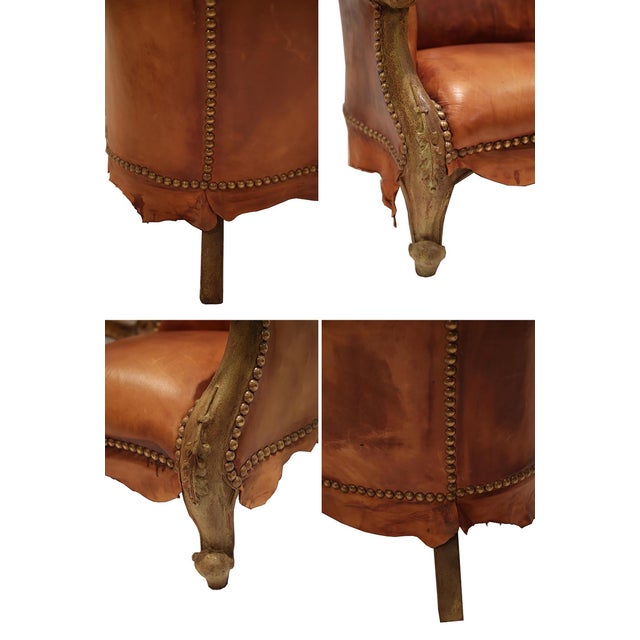 Contemporary 1990 Michel Haillard, Dunhill, Paris France, Materials & Techniques Leather, Horn, Bronze, Modern, Tan, 1 Piece, Item Is Signed by Artist. For Sale - Image 3 of 10
