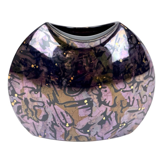 Postmodern Ceramic Vase from Steuler Design, 1980s For Sale