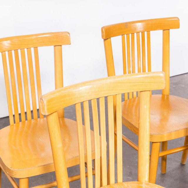 Blonde Bentwood Dining Chairs from TON, 1960s, Set of 9 For Sale - Image 6 of 14