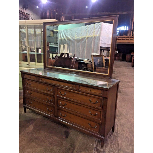 Phenix Furniture Co. MidCentury Modern Dresser with Mirror Chairish