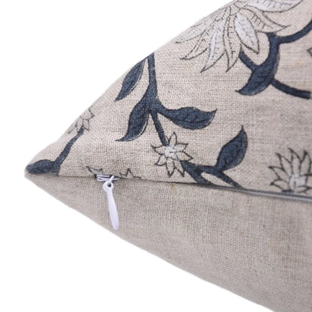 Fabdivine Decorative Cushion Cover 20x20 Inch Block Printed Home Accent- Aradhna For Sale - Image 4 of 4