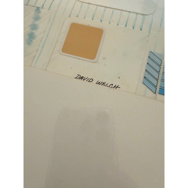 1970s Framed David Welch Signed Mixed Media Collage: "Technical Study With Natural History Motifs" For Sale - Image 13 of 16