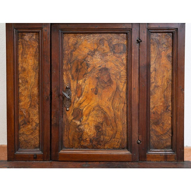 Antique 18th Century Louis XIV Kneeler in Solid Walnut and Burl For Sale - Image 6 of 7