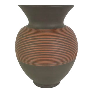 Klinker German Mid-Century Modern Pottery Vase, 1960s For Sale