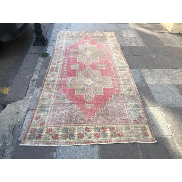 Handmade Tribal Vintage Floral Rug For Sale - Image 11 of 11
