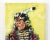 West Coast artist with the initials D.P. The oil on canvas painting is an abstract image of an Indian using the Impasto...
