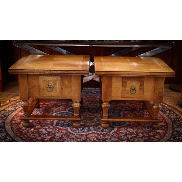 Wood Flagstone Bedside Tables in Wood from Barker & Stonehouse, 2010s, Set of 2 For Sale - Image 7 of 18