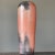 Vintage Studio Salmon Colored Porcelain Raku Vase Signed By Albert Green. Tall porcelain vase with puffs of blackened...