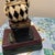 French Art Deco Hand-Painted Harlequin "The Thinker" Jester Bookend For Sale - Image 9 of 10