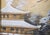 1960s "Winter Landscape With Temple", Showa Era Japanese Silk Byobu Screen For Sale - Image 9 of 18
