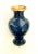 Mid 20th Century Vintage Small Floral Turquoise Blue and Gold Cloisonné Vase For Sale - Image 5 of 5