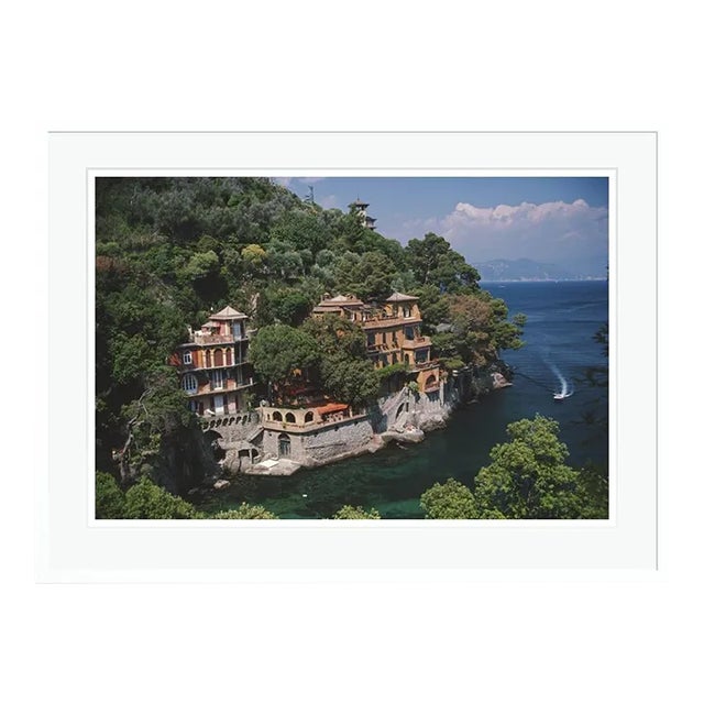 Portofino 1995 Slim Aarons White Framed C Print For Sale