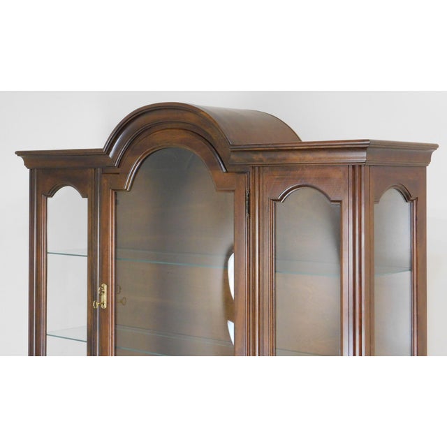 Jasper Cherry Bubble Glass Curio Display Cabinet | Chairish