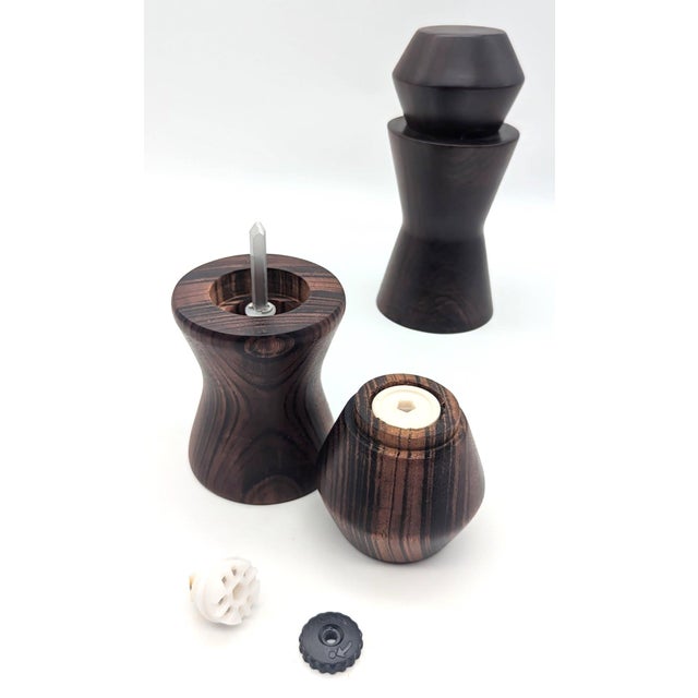 Coffee Mid 20th Century Danish Rosewood Salt & Pepper Mills, a Pair For Sale - Image 8 of 11