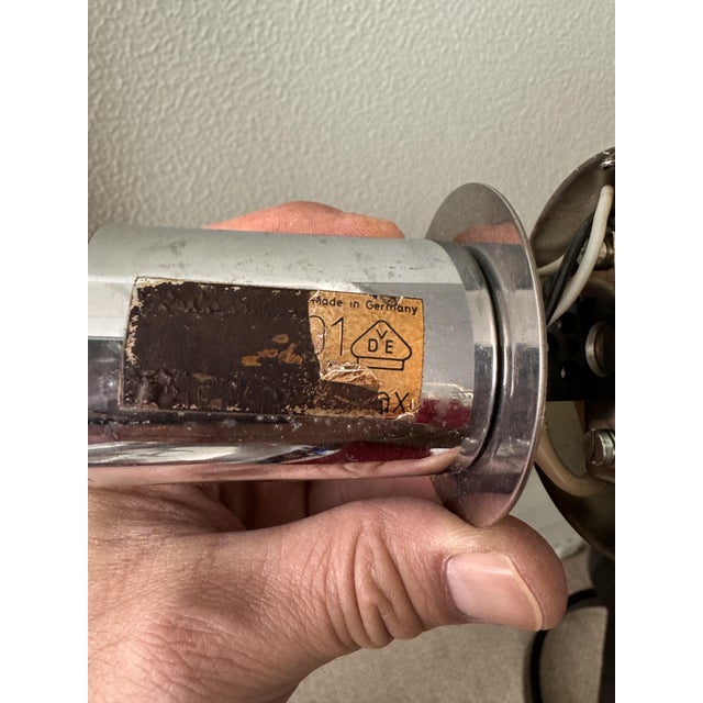 Cromed Glass Sconce by Motoko Ishii for Staff Leucheten, 1960s For Sale - Image 11 of 12