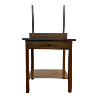 Antique Washstand With Drawer and Shelf For Sale