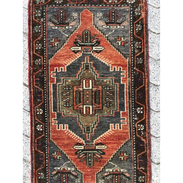 Turkish 1960s Vintage Turkish Dark Rug For Sale - Image 3 of 6