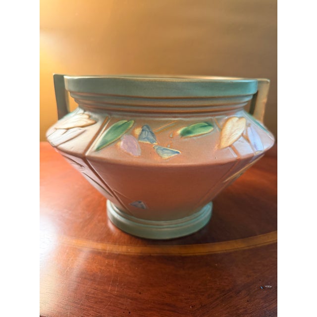 Roseville Pottery Futura Jardiniere Planter 616-7 Art Deco Unmarked Ca. 1928 For Sale - Image 12 of 18