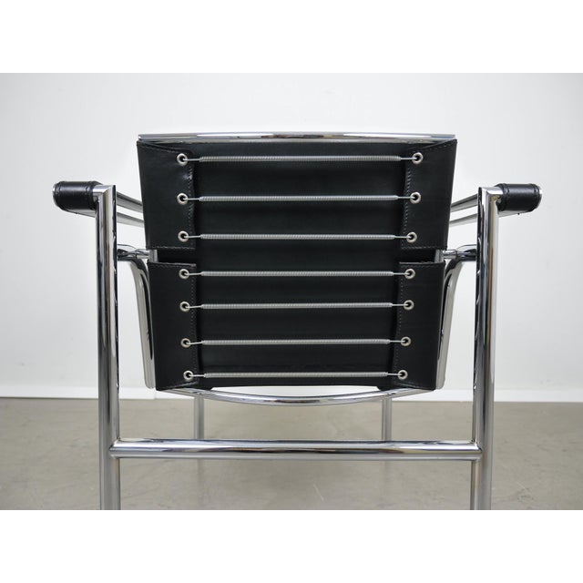 Tubular Steel LC 1 Chair by Le Corbusier, Pierre Jeanneret & Charlotte Perriand for Cassina, Italy, 1980s For Sale - Image 16 of 18