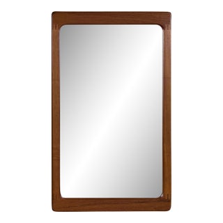 Pedersen and Hansen Teak Wall Mirror For Sale