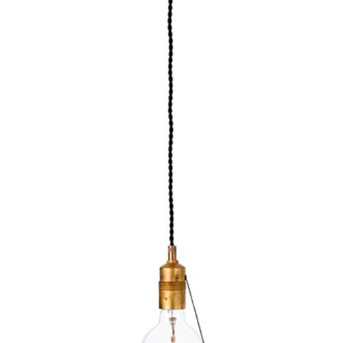Brass and Glass 3404-6 Single Ceiling Lamp with Glass by Konsthantverk For Sale - Image 3 of 6