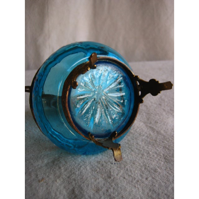 French Napoleon III Enabled Glass Pocket Watch Holder 19 Century For Sale - Image 9 of 10