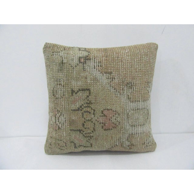 Faded Distressed Pillow Cover For Sale - Image 4 of 4