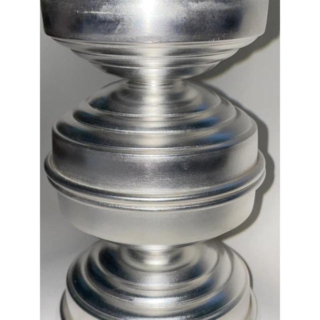 RL 05 Maxi Candleholder in Polished Aluminum by Caspal For Sale - Image 6 of 9