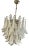Large White Murano Glass Chandelier For Sale