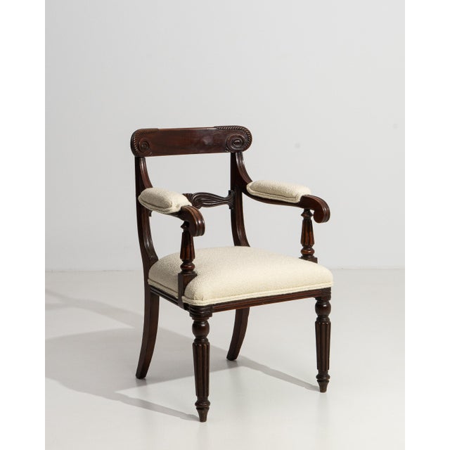 19th Century William IV Carver Armchair With Upholstered Seat & Arms For Sale - Image 14 of 16