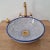 Contemporary Zerka' Ceramic Sink Bowl Painted With Fish Eyes For Sale - Image 4 of 7