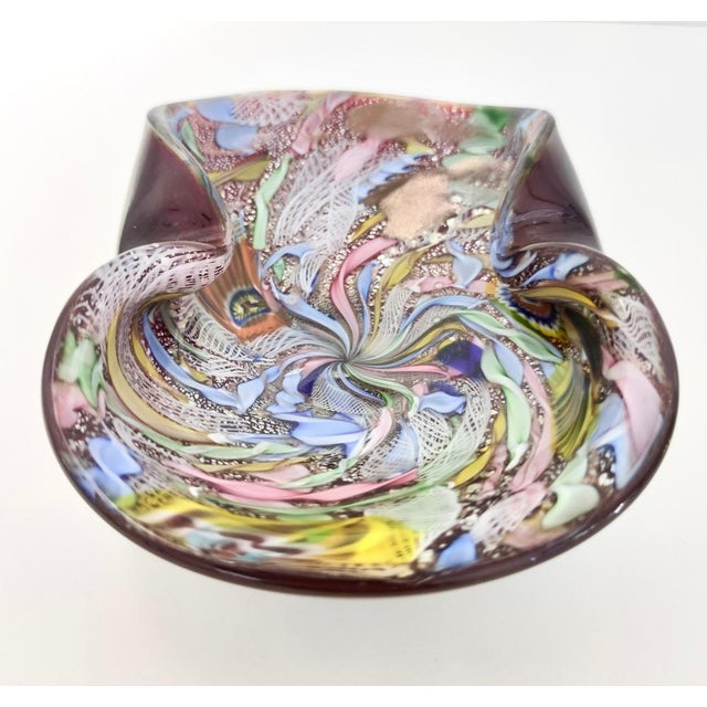 Glass Murano Glass Ashtray attributed to Giulio Radi for Avem, 1950s For Sale - Image 7 of 17