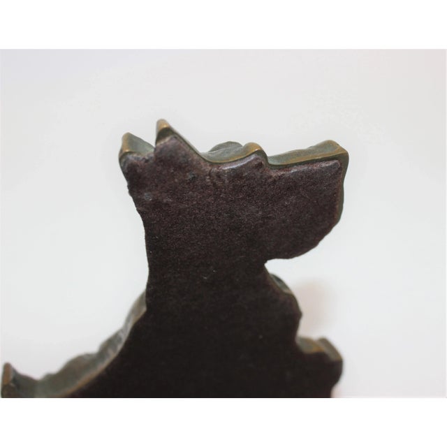 Scotty Dog Bookends 1930s Bronze - The Pair For Sale In Miami - Image 6 of 12